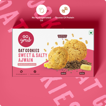 Ajwain Oat Cookies | Source of Protein and Fiber | Palm Oil Free |