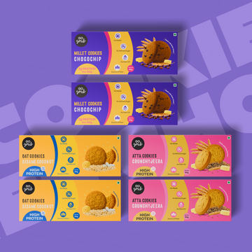 3 Cookies Variety Family Pack – Pack of 6 | 384g |