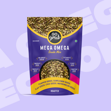 Mega Omega Seeds Mix (Roasted) | 5 in 1 Seeds Mix | Omega 3 Rich | 250g