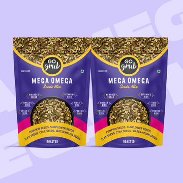 Mega Omega Seeds Mix (Roasted) | 5 in 1 Seeds Mix | Omega 3 Rich | 250g