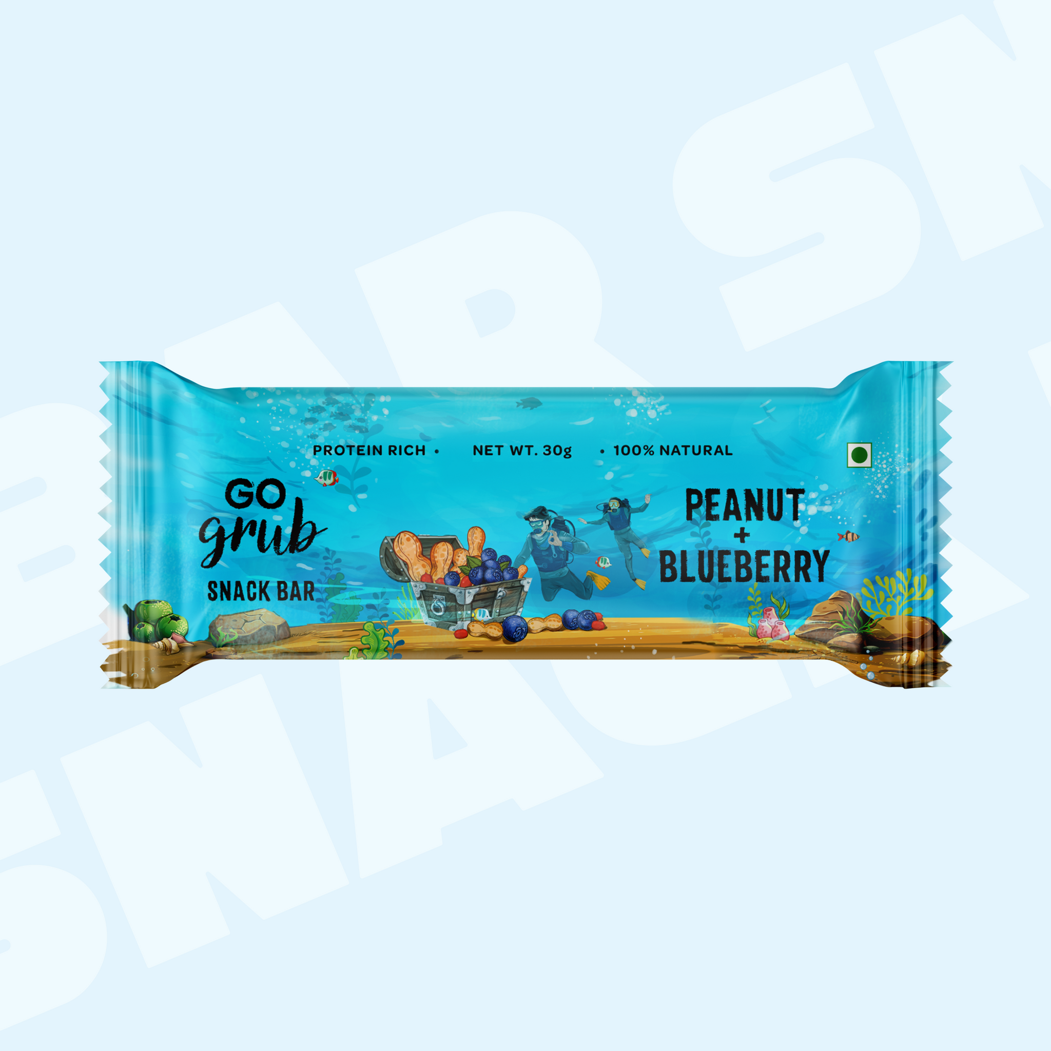 Peanut Blueberry Snack Bar | 5g Protein | Pack of 10 Bars