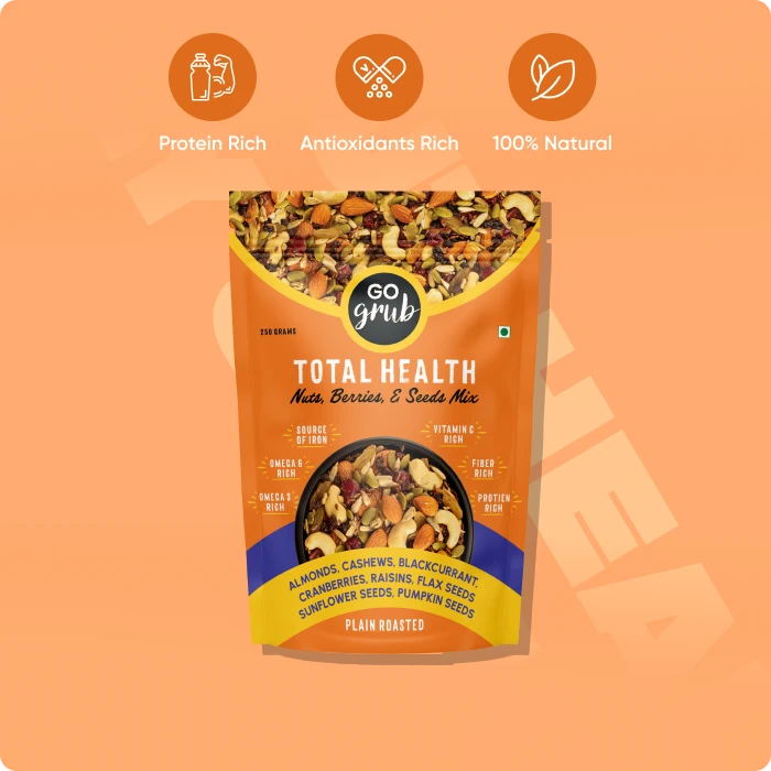 Total Health (Nuts, Berries & Seeds Mix) | 9 in 1 Trail Mix |